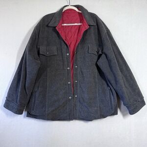 Vintage Y2K Gap Jacket Mens XXL Reversible Fleece Quilted Lined Barn Chore Coat‎